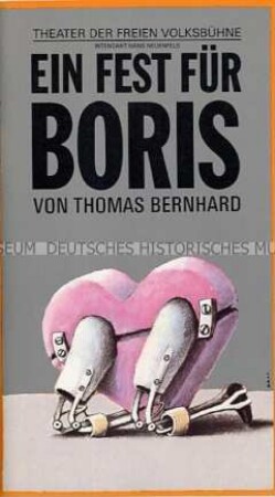 Programmheft des Theaters der Freien Volksbühne Berlin (West) zur Aufführung des Stückes "Ein Fest für Boris"