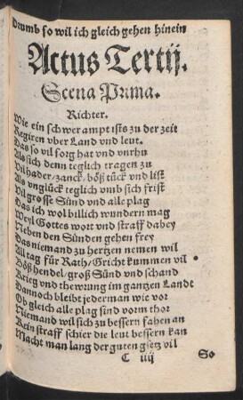 Actus Tertii.