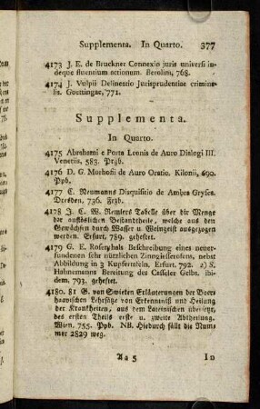 377-380, Supplementa.