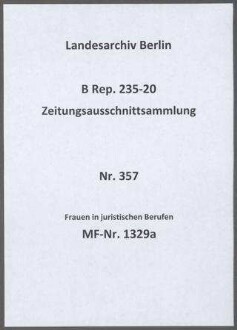 Frauen in juristischen Berufen