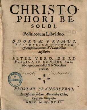 Politicorum libri duo