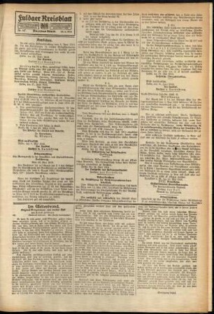 Zweite Ausgabe vom Mittwoch, den 28. Juni 1916.