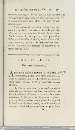 Chapitre III. Des étres immatériels