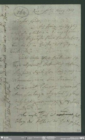 Eigenh. Brief m. Nachschrift von Dorothea von Schlegel von Friedrich von Schlegel an August Wilhelm von Schlegel, Jena, 06.03.1801