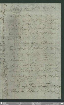 Eigenh. Brief m. Nachschrift von Dorothea von Schlegel von Friedrich von Schlegel an August Wilhelm von Schlegel, Jena, 06.03.1801