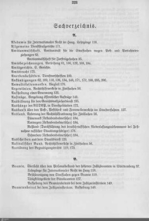 Sachverzeichnis