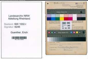 Entnazifizierung Erich Guenther, geb. 06.05.1891 (Kaufmann)