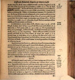 Exercitatio Iuridica, exhibens Ad §. 1. & 2. Inst. de Donation. Donationum. Simplicis Et Mortis Causa. Differentias Primarias