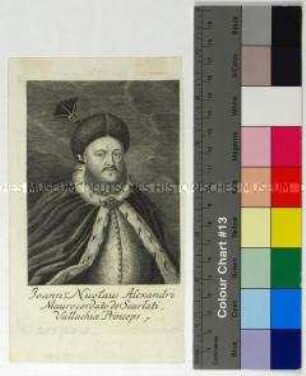 Porträt des Schriftstellers, Philosophen und Theologen Nikolaos Maurokordatos Fürst der Moldau und der Walachei sowie Dragoman der Pforte