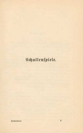 Schattenspiele