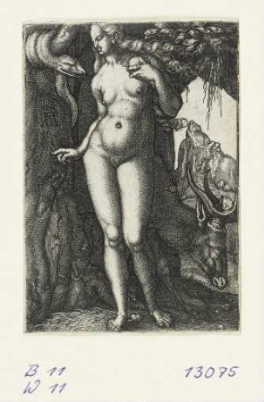 Eva mit einem Hirsch