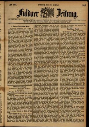 Ausgabe vom Mittwoch, den 20. Oktober 1886.