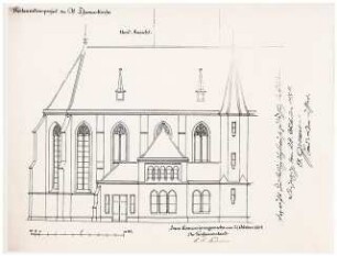 Thomaskirche, Leipzig Bachgruft: Ansicht 1884