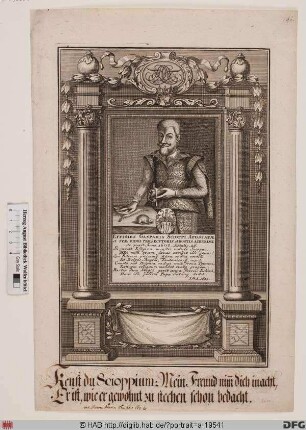 Bildnis Caspar Schoppe (lat. Gaspar Scioppius)