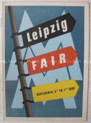 Informations- und Werbeschrift zur Leipziger Herbstmesse 1951 (in englischer Sprache)