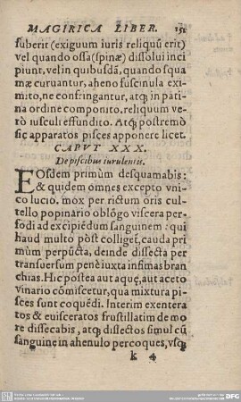 CAPUT XXX. De piscibus iurulentis.