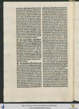In oppositum
