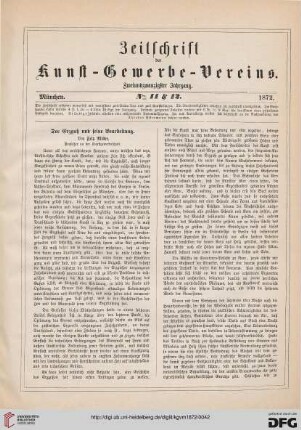 Der Erzguß und seine Bearbeitung