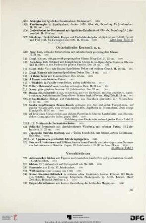 Ostasiatische Keramik (Nr. 510-527)