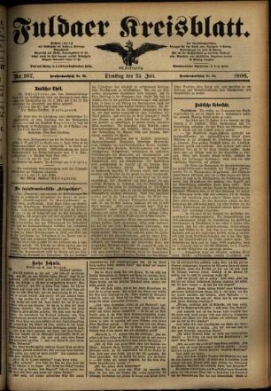 Ausgabe vom Dienstag, den 24. Juli 1906.