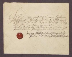 Testament des Hochfürstlich Baden-Durlachischen Hof- und Feldtrompeters Johannes Seyffart