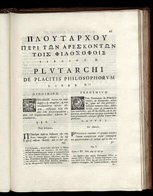 De Placitis Philosophorum Liber II.