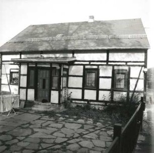Breitenau (Oederan-Breitenau), Straße des Friedens 97. Wohnhaus (um 1800). Hofansicht