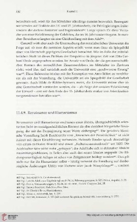 11.4.9. Renaissance und Humanismus