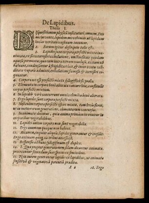 De Lapidibus.