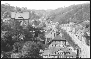 Tharandt. Blick auf Tharandt von der Ruine