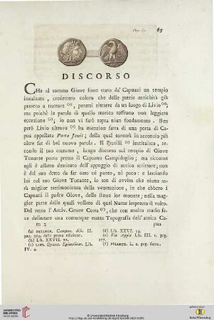 Del Culto di Giove di Diana e di Ercole presso de'Campani