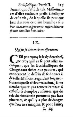 IX. Qu'ils se doiuent bien esprouuer