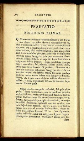 Praefatio Editionis Primae.