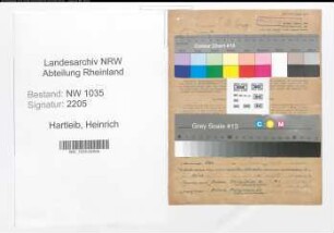 Entnazifizierung Heinrich Hartleib , geb. 28.02.1902 (Steiger)