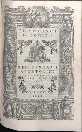 Francisci Niconitii Utriusque Juris Doctoris Allegationum ... pars ; 2