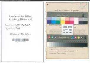 Entnazifizierung Gerhard Bloemer , geb. 09.09.1894 (Gemeindeobersekretaer)