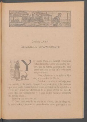 Capítulo LXXV - Revelación sorprendente
