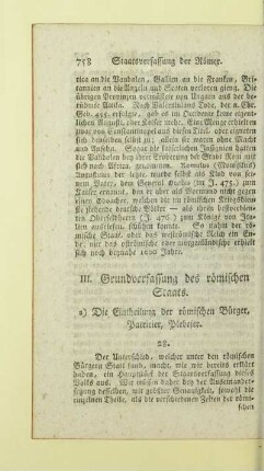III. Grundverfassung des römischen Staats