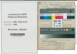 Entnazifizierung Wilhelm Blommers , geb. 26.06.1907 (Schuhmacher)