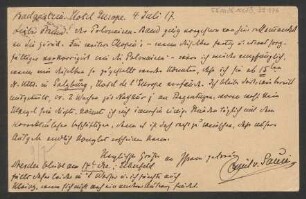 Brief an Ludwig Strecker (senior) an B. Schott's Söhne : 04.07.1917