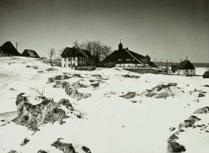 Zinnwald-Georgenfeld, Bergbauareal mit kleinen Bingen gegen Zeche Reicher Trost