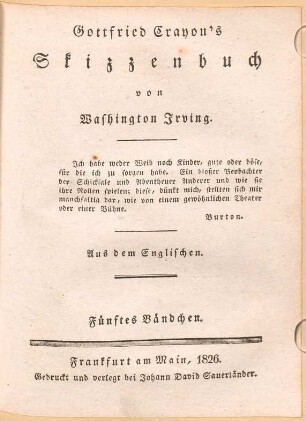 Gottfried Crayon's Skizzenbuch, 5