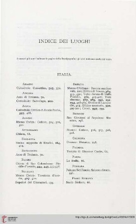 Indice dei luoghi