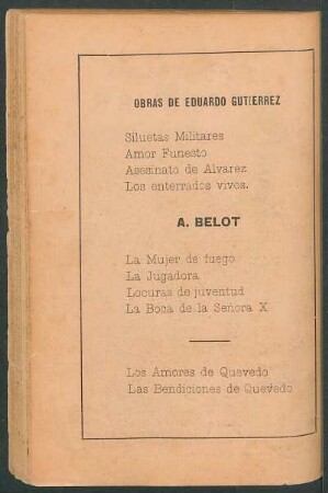 Obras de Eduardo Gutierrez [y] A. Belot