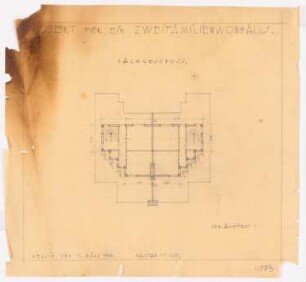 Projekt Zweifamilienhaus: Grundriss DG 1:100