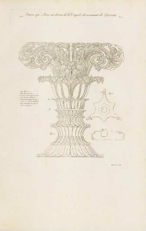 Abb.: Pl. 71 Fleuron qui s'éleve au dessus de la Coupole du monument de Lysicrates.