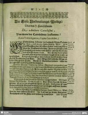 [Vorbereitungs-Predigten]
