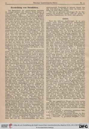7: Herstellung von Steinkitten