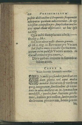 Caput V. Trium locorum Symmachi correctio