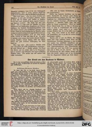 19: Der Streit um das Bauhaus in Weimar